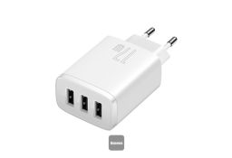 Baseus Adapter Za Punjenje 17w 3xUSB Beli