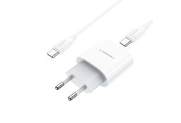 Kućni punjač Superior CO-DC55 Fast PD 20W 3A Type-C na Type-C beli