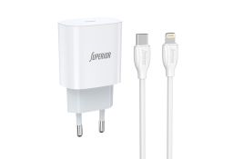 Kućni punjač Superior CO-DC55 Fast PD 20W 3A Type C na Lightning beli