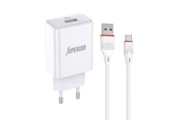Kućni punjač Superior SU-P101 Fast QC3.0 18W 3A Type C beli