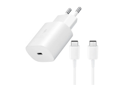 Samsung punjač 25W Type C beli