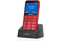 Panasonic KX-TU155EXRN Red senior telefon